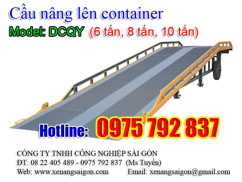 Cầu dẫn xe nâng lên container 6 tấn hiệu Niuli